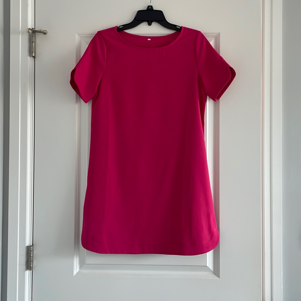 Hot Pink Shift Dress